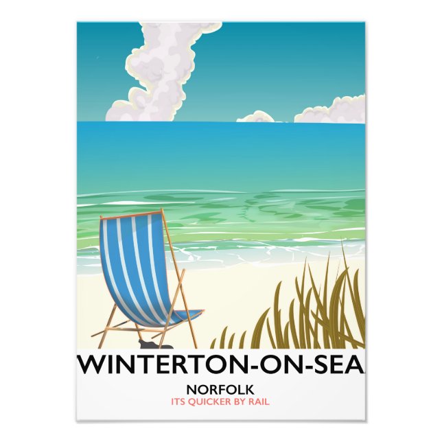 Impression Photo Affiche de voyage de Winterton-on-Sea Norfolk Beac (Devant)