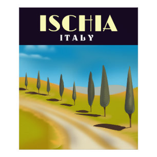 Impression Photo Affiche de voyage d'Ischia Italie