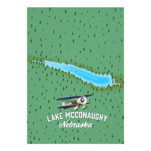 Impression Photo Affiche de voyage du lac McConaughy Nebraska
