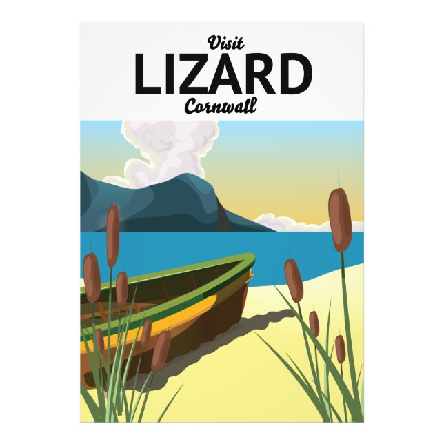 Impression Photo Affiche de voyage en bord de mer de Lizard (Devant)