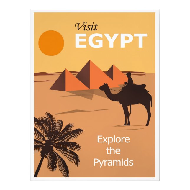 Impression Photo Affiche de voyage en Égypte (Devant)