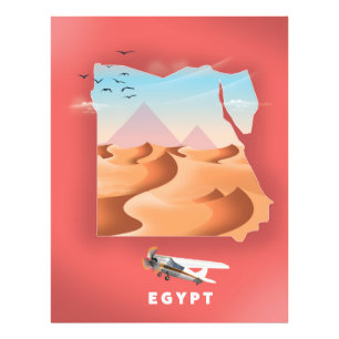 Impression Photo Affiche de voyage en Égypte