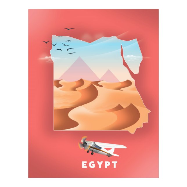 Impression Photo Affiche de voyage en Égypte (Devant)