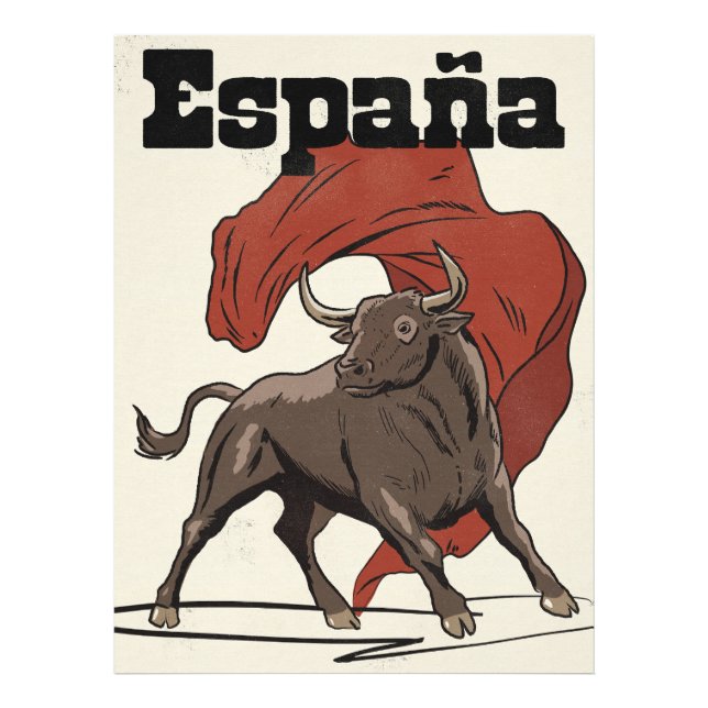 Impression Photo Affiche de voyage en Espagne (Devant)