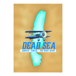Impression Photo Affiche de voyage en mer Morte