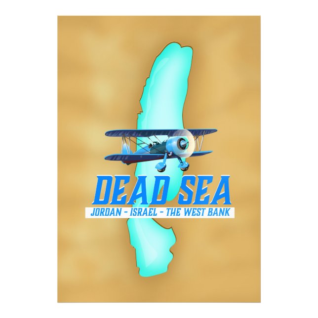 Impression Photo Affiche de voyage en mer Morte (Devant)