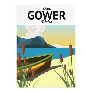 Impression Photo Affiche de voyage Gower Pays de Galles