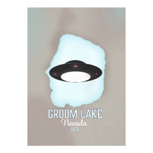 Impression Photo Affiche de voyage Groom Lake Nevada