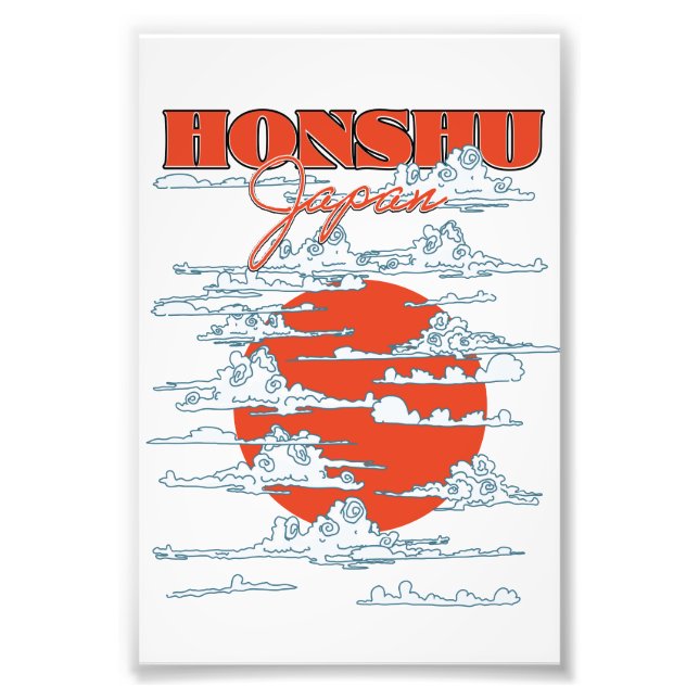 Impression Photo Affiche de voyage Honshu Japon (Devant)
