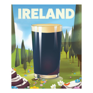 Impression Photo Affiche de voyage Irlande Pint