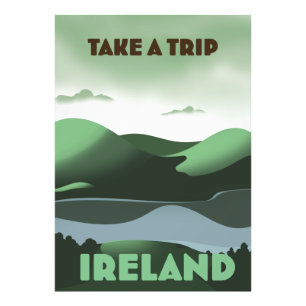 Impression Photo Affiche de voyage Irlande style vintage