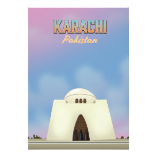 Impression Photo Affiche de voyage Karachi Pakistan