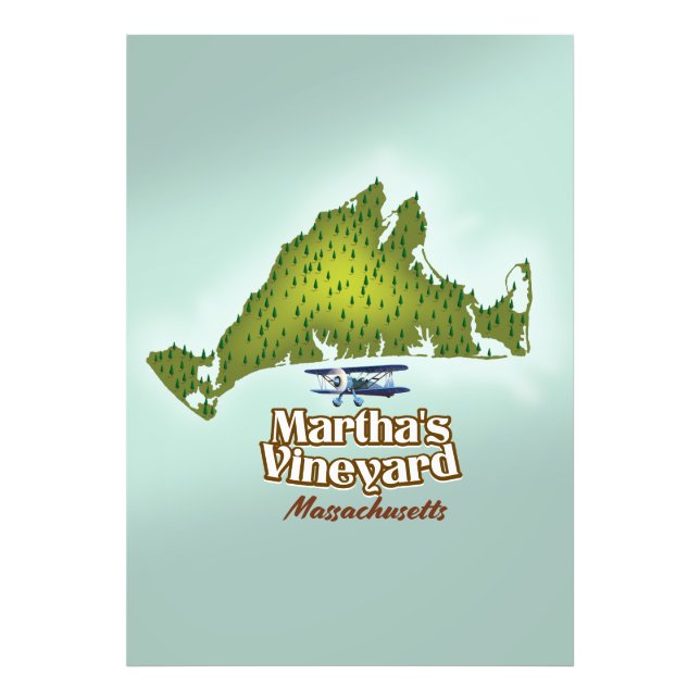 Impression Photo Affiche de voyage Martha's vineyard Massachusetts (Devant)
