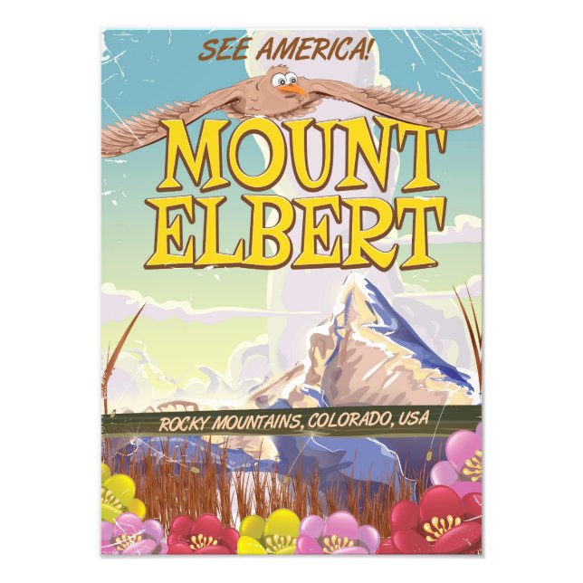 Impression Photo Affiche de voyage Mont Elbert, Colorado USA (Devant)