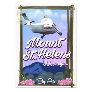 Impression Photo Affiche de voyage Mont St. Helens Washington