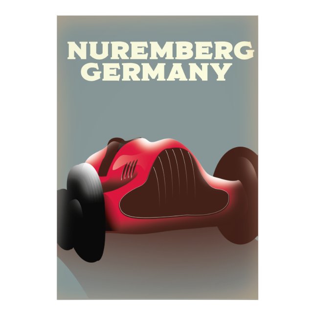 Impression Photo Affiche de voyage Nuremberg Allemagne (Devant)