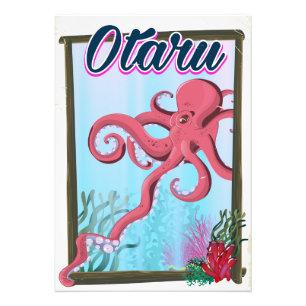 Impression Photo Affiche de voyage Otaru Japon Calmar