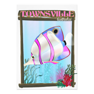 Impression Photo Affiche de voyage poissons tropicaux Townsville Au