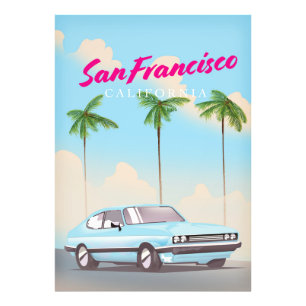 Impression Photo Affiche de voyage San Francisco California Tropica