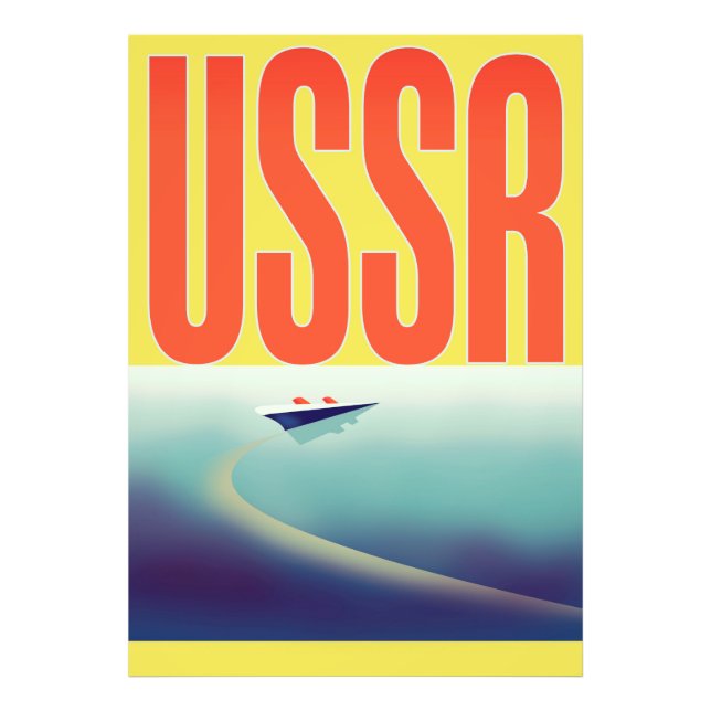 Impression Photo Affiche de voyage soviétique URSS (Devant)