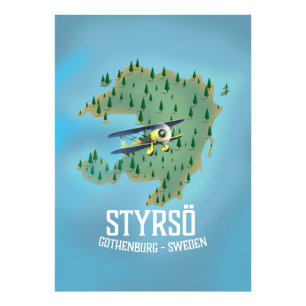 Impression Photo Affiche de voyage Styrsö, Suède.