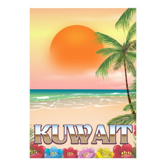 Impression Photo affiche de voyage sur la plage de kuwait