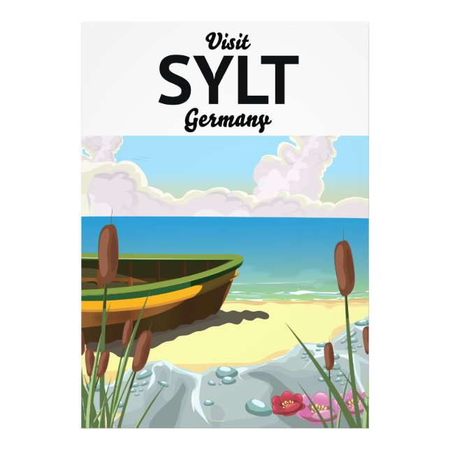 Impression Photo Affiche de voyage Sylt Allemagne (Devant)
