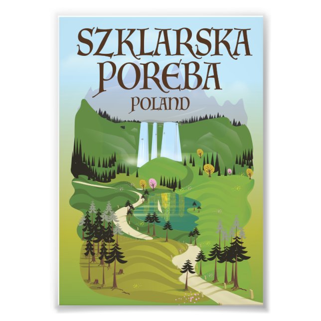 Impression Photo Affiche de voyage Szklarska Poreba‎ Pologne (Devant)
