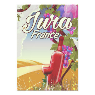Impression Photo Affiche de voyage vignoble Jura France