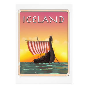 Impression Photo Affiche de voyage Viking Islande