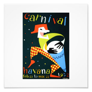 Impression Photo Affiche de voyage vintage carnaval