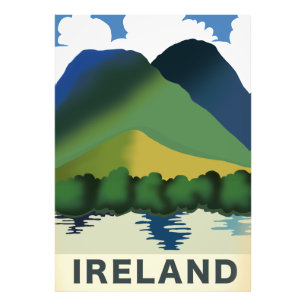 Impression Photo Affiche de voyage vintage Irlande