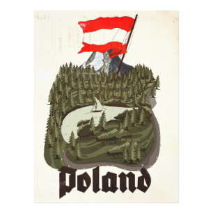 Impression Photo Affiche de voyage vintage Pologne
