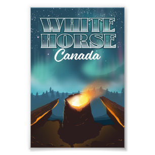 Impression Photo Affiche de voyage White Horse Canada
