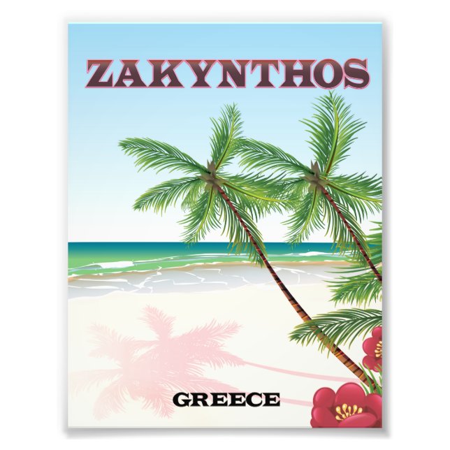 Impression Photo Affiche de voyage Zakynthos Grèce (Devant)