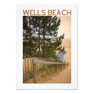 Impression Photo Affiche de Wells Beach Norfolk Coastal