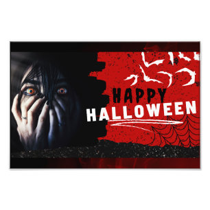 Impression Photo AFFICHE D'Horreur D'Halloween pour la femme effray