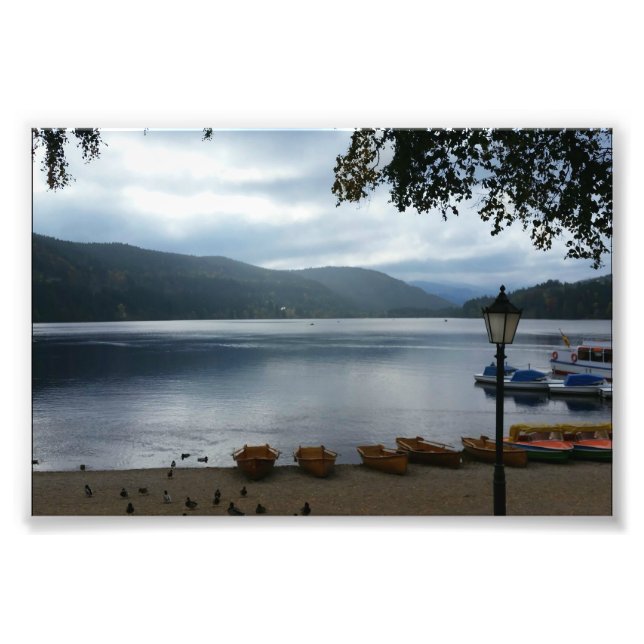 Impression Photo Affiche du lac Titisee Allemagne (Devant)