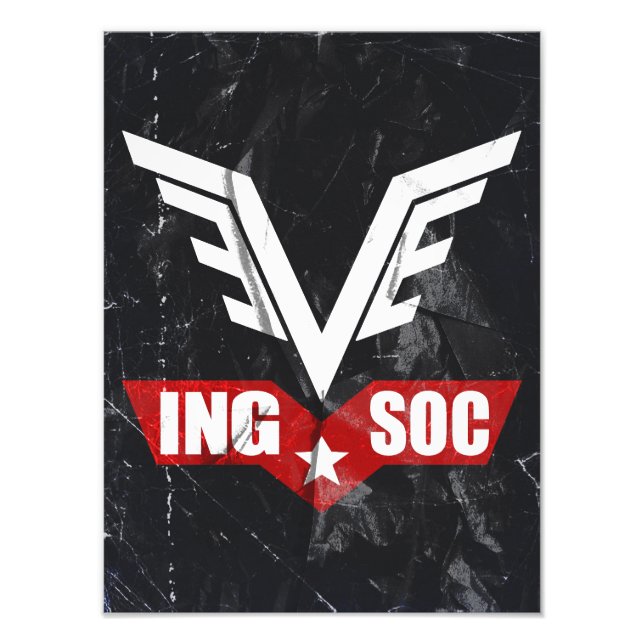 Impression Photo Affiche du logo du parti INGSOC de 1984 (Devant)