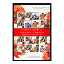 Affiche du service commémoratif JW-Funeral Imprime