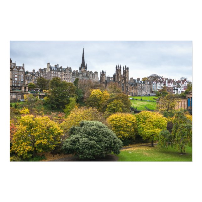 Impression Photo Affiche étonnante d'Édimbourg (Devant)