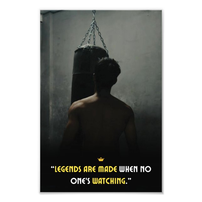 Impression Photo Affiche inspirante pour les entrepreneurs, les ath (Devant)