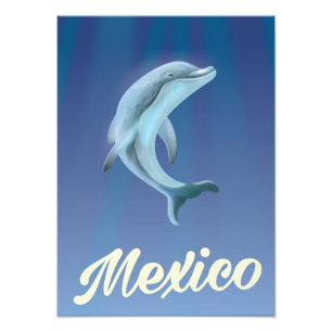 Impression Photo Affiche Mexique Dolphin Travel