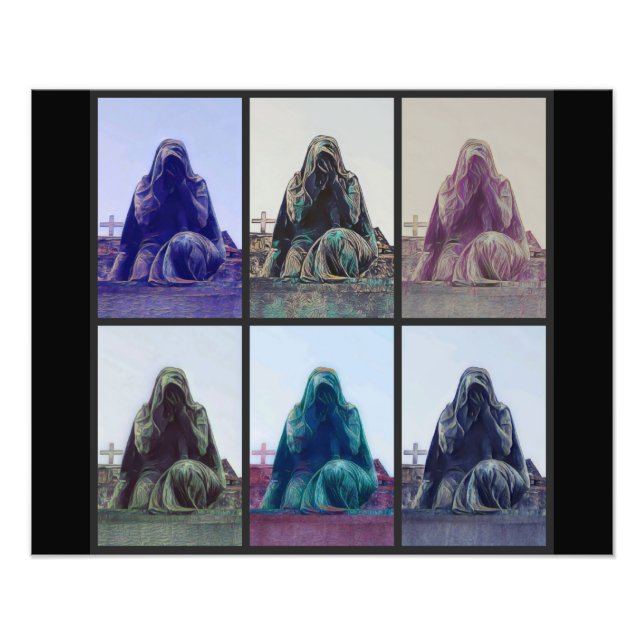 Impression Photo affiche noire des femmes en pleurs (Devant)