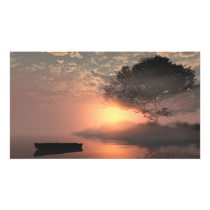 Impression Photo Affiche papier 30" x 24" : image "Île brumeuse"