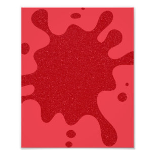 Impression Photo Affiche personnalisée éclaboussure rouge tomate