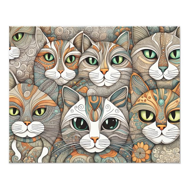 Impression Photo affiche pour calmer les chats (Devant)