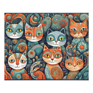 Impression Photo affiche pour calmer les chats