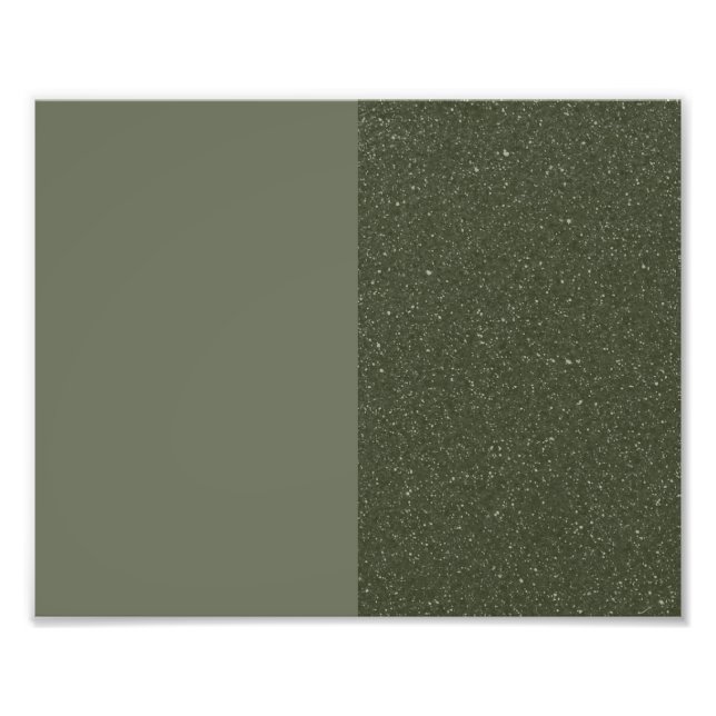Impression Photo Affiche vert mousse personnalisable – Split invers (Devant)