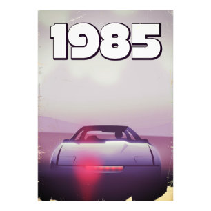 Impression Photo Affiche vintage de supercar 1985